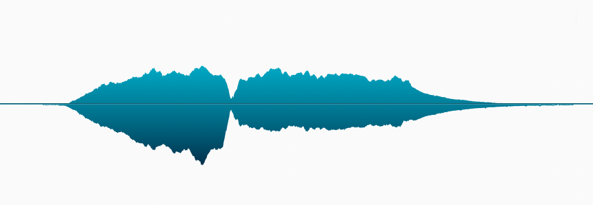 A waveform diagram showing a medium attack, a valley in the middle, and a medium-long decay.